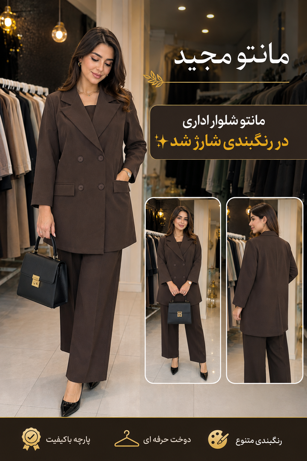 مانتو شلوار اداری